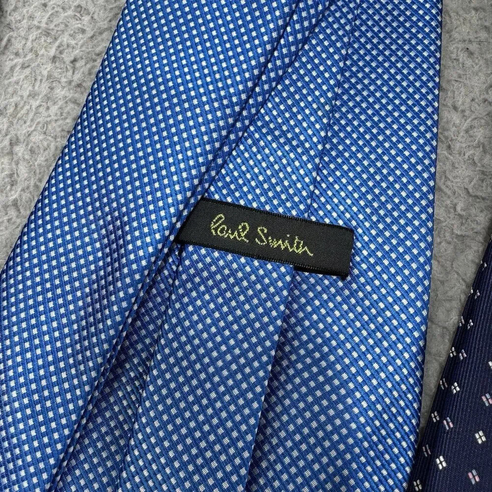 Paul Smith Silk Ties Lot Of 5 Designer Striped Neckties Luxury Bundle